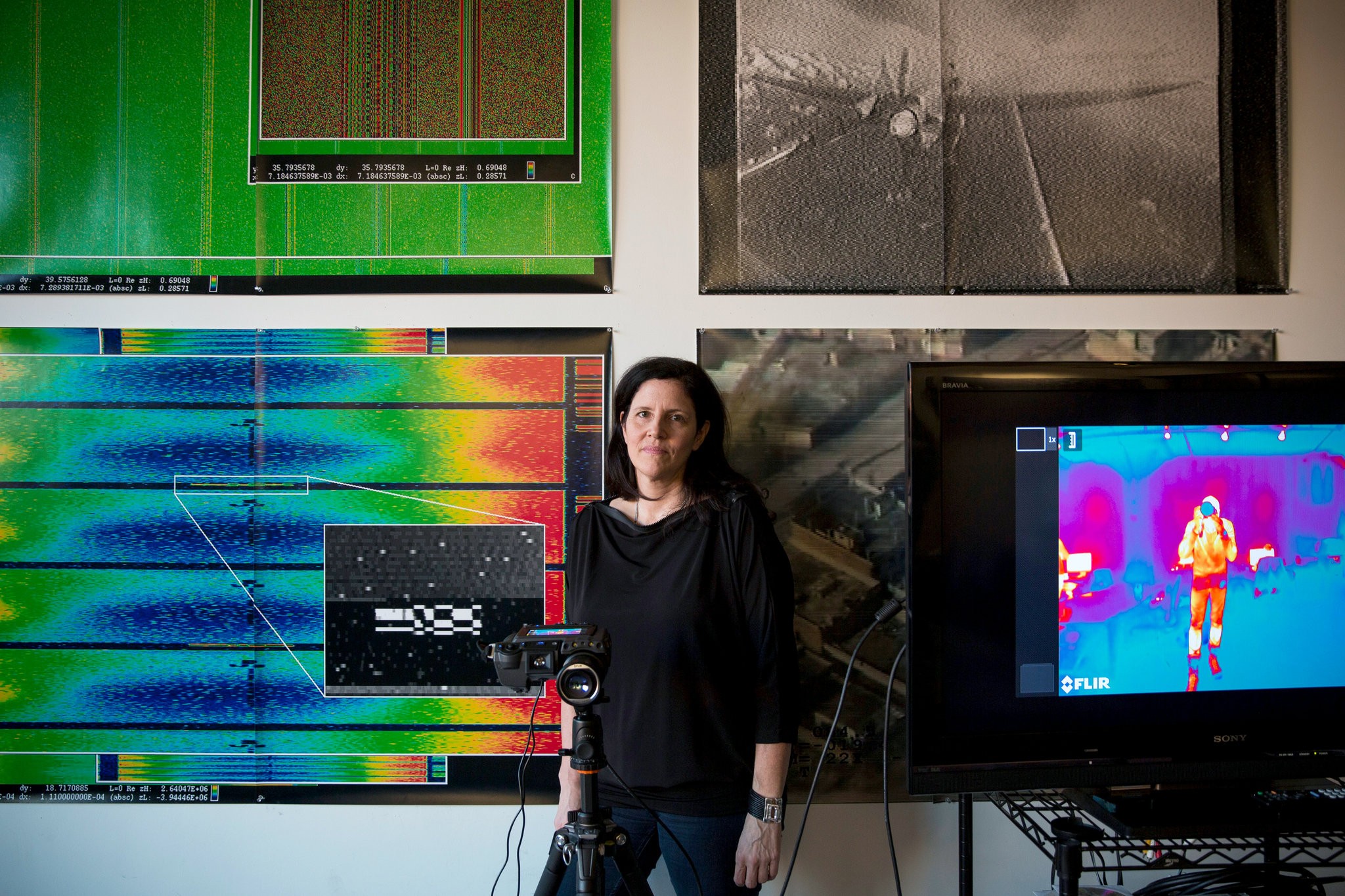 Laura Poitras at her studio in Tribeca