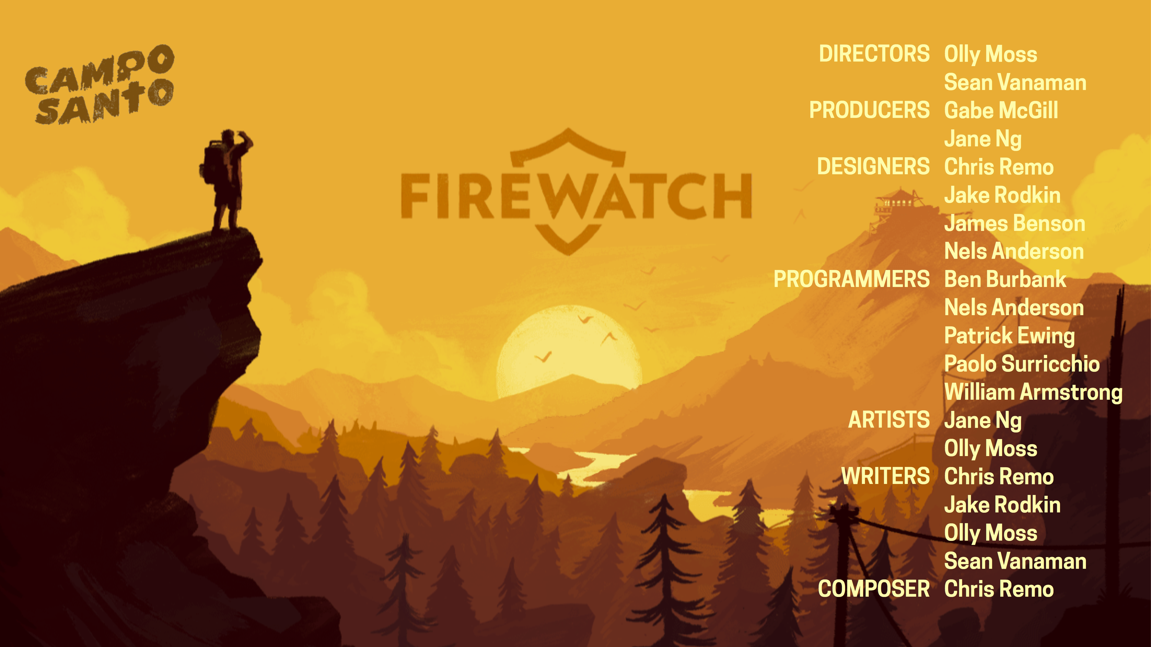 Firewatch Credits