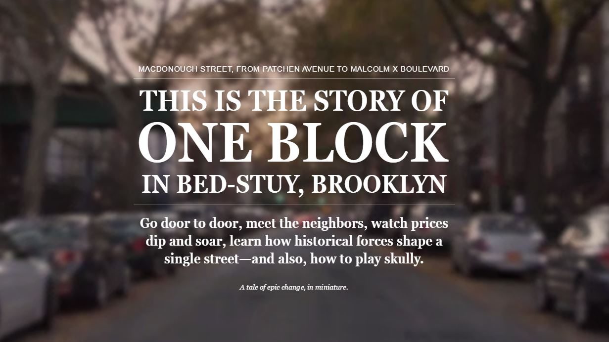This is the story of one block